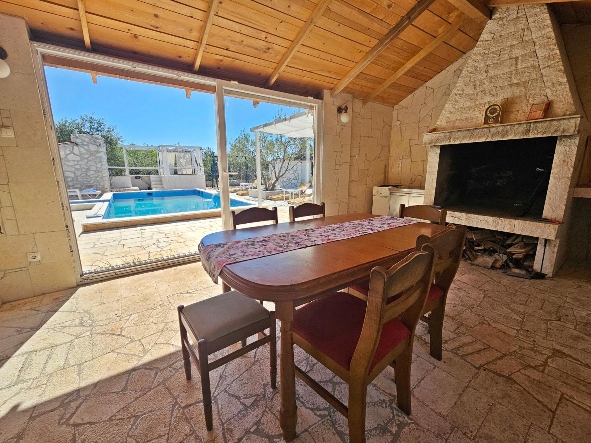 Flamingo - House With Private Pool Villa Gornji Seget Eksteriør billede