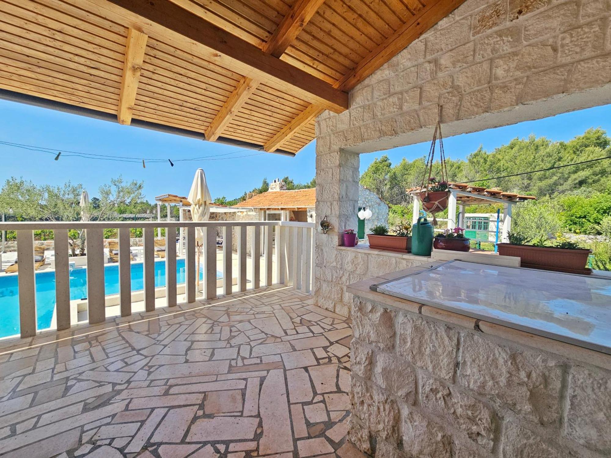 Flamingo - House With Private Pool Villa Gornji Seget Eksteriør billede